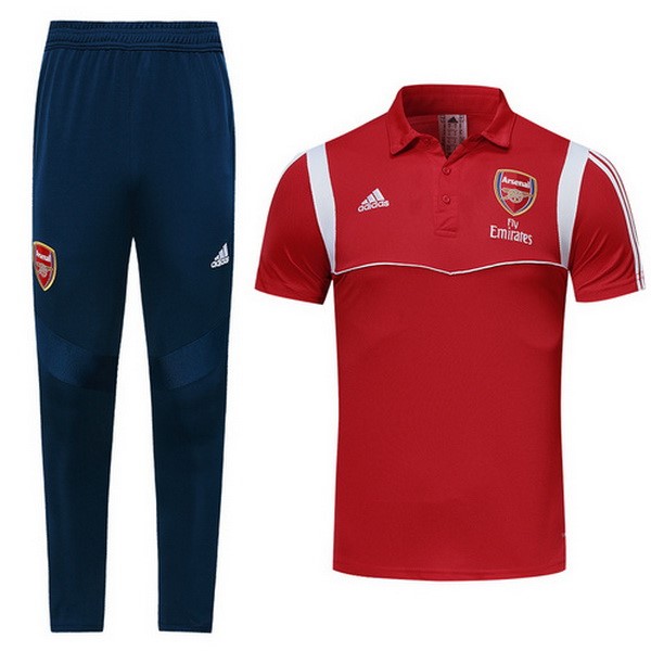 Polo Conjunto Completo Arsenal 2019-20 Rojo